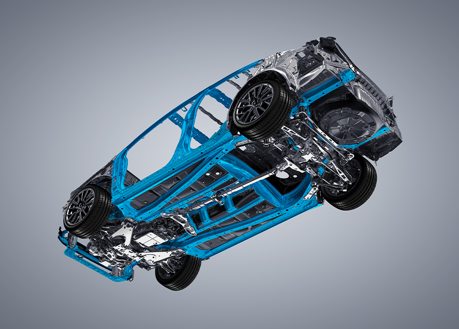 Animación de sistema Subaru Global Platform.